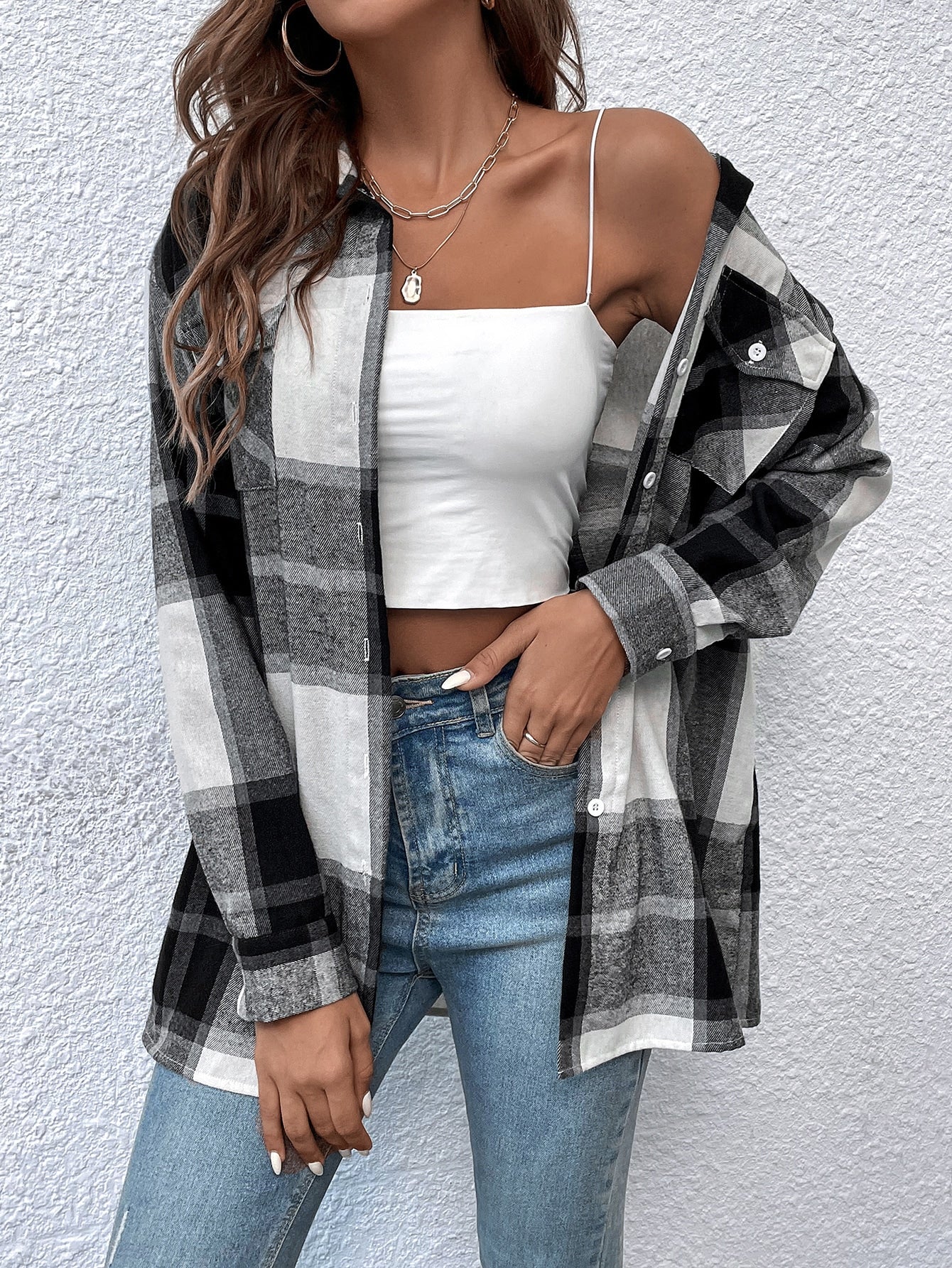 Camisa Feminina Premium Xadrez - Luna