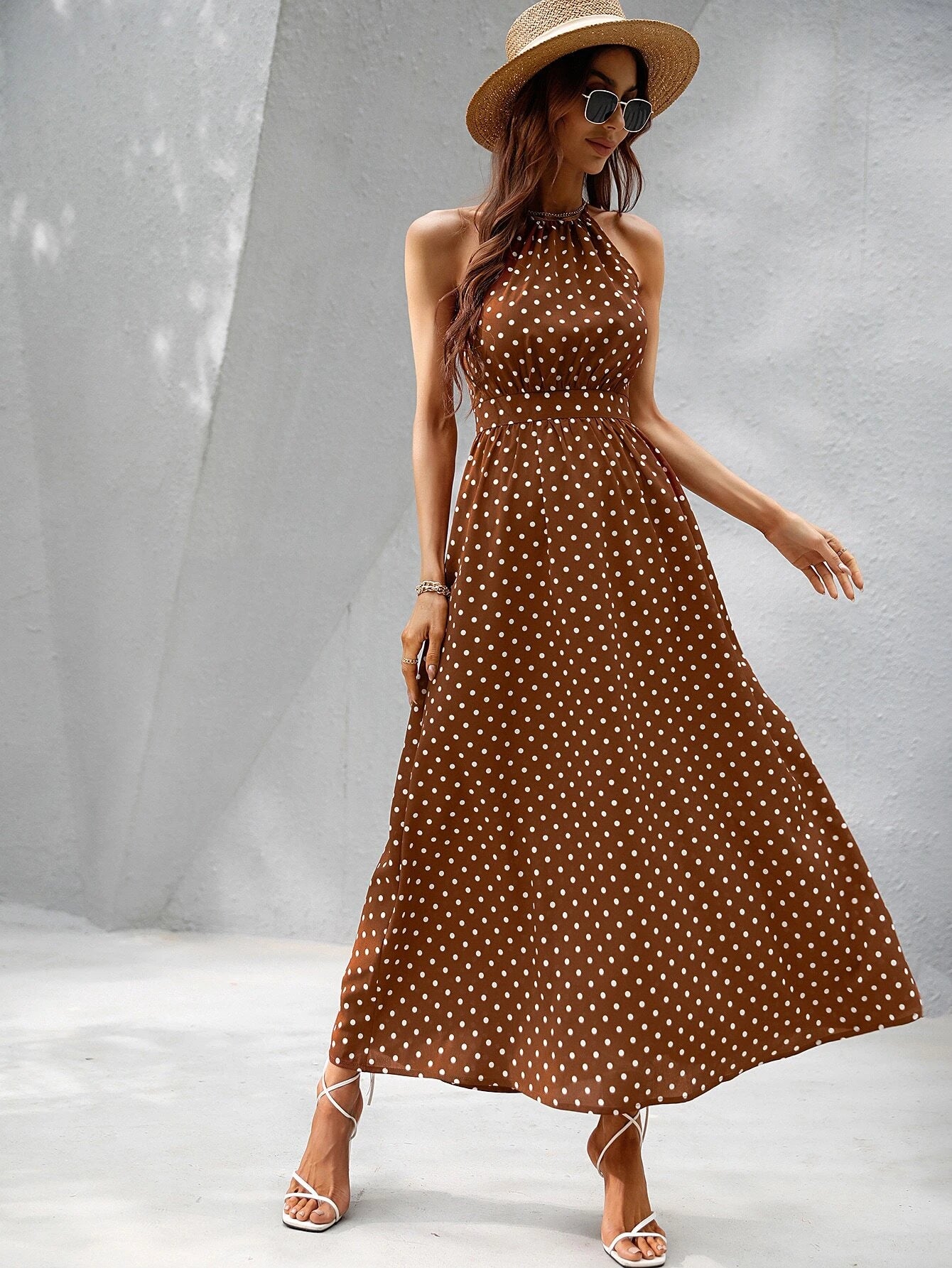 Vestido Longo com Decote Halter