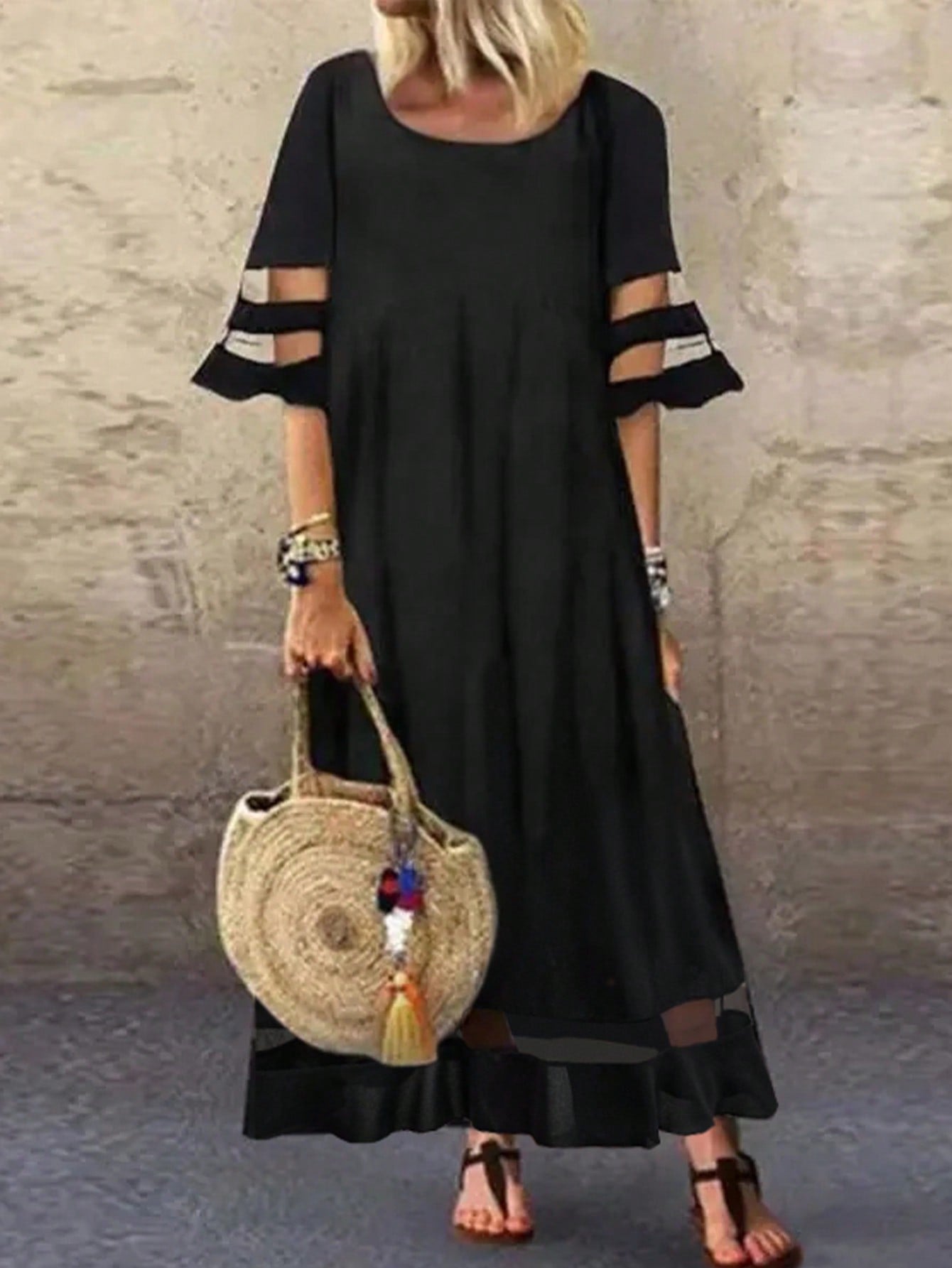 Vestido Longo de Malha