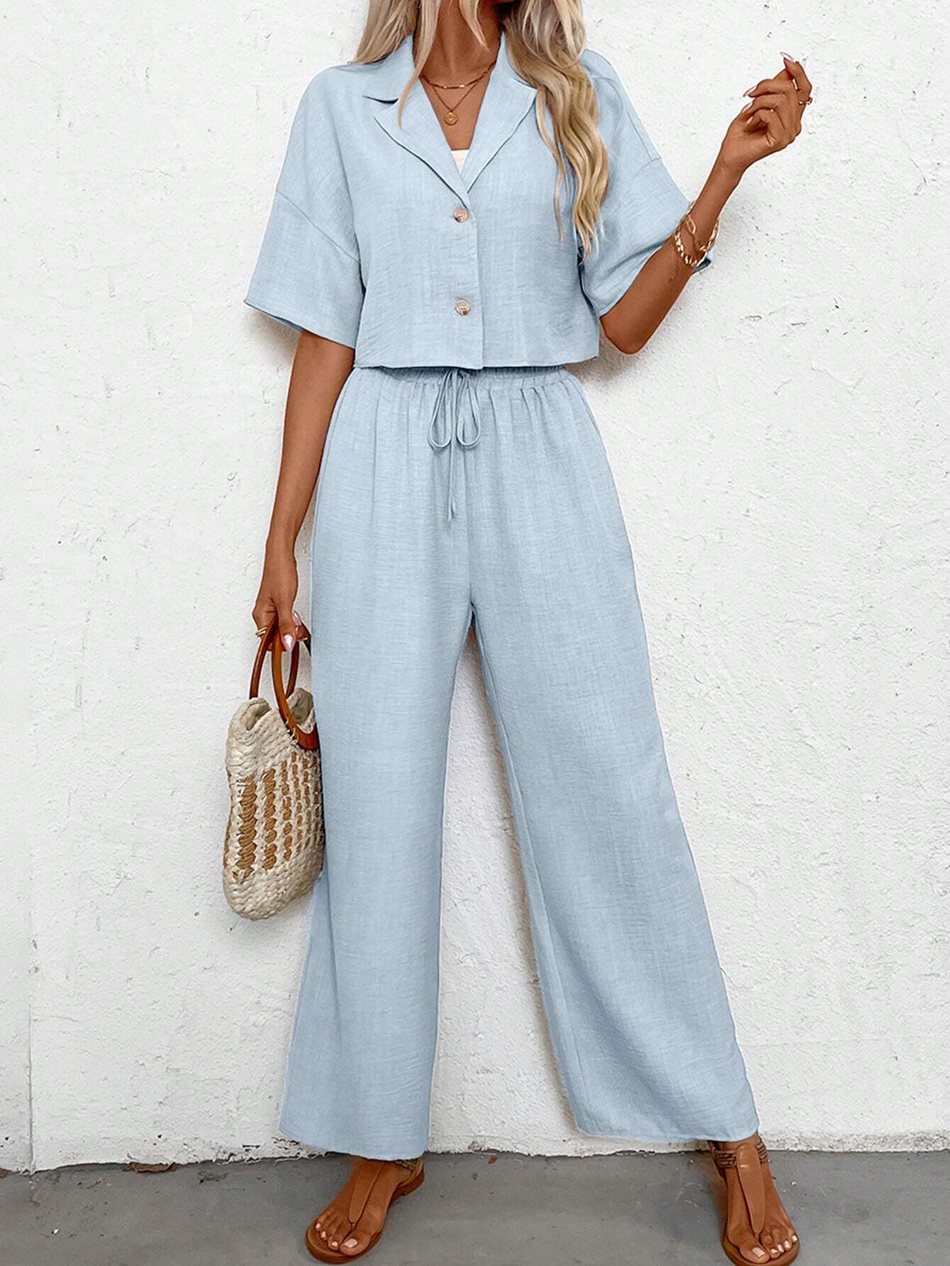 Conjunto de Linho Casual