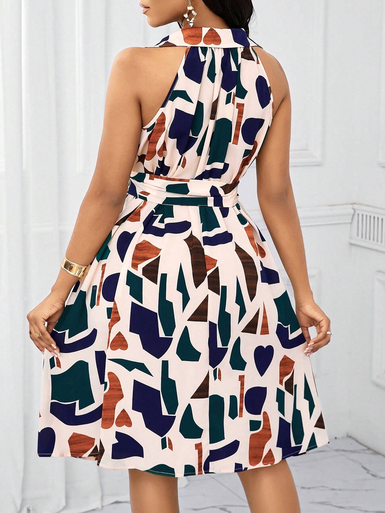 Vestido com Laço na Cintura - Elisa