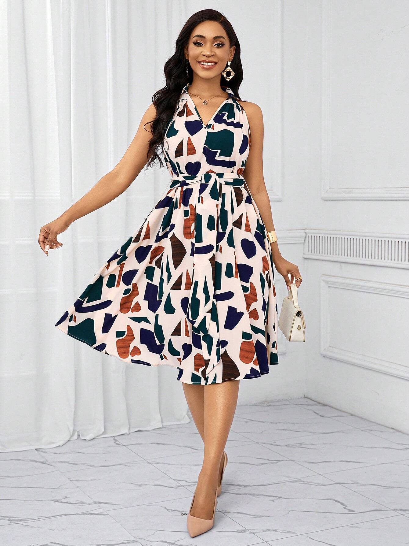 Vestido com Laço na Cintura - Elisa