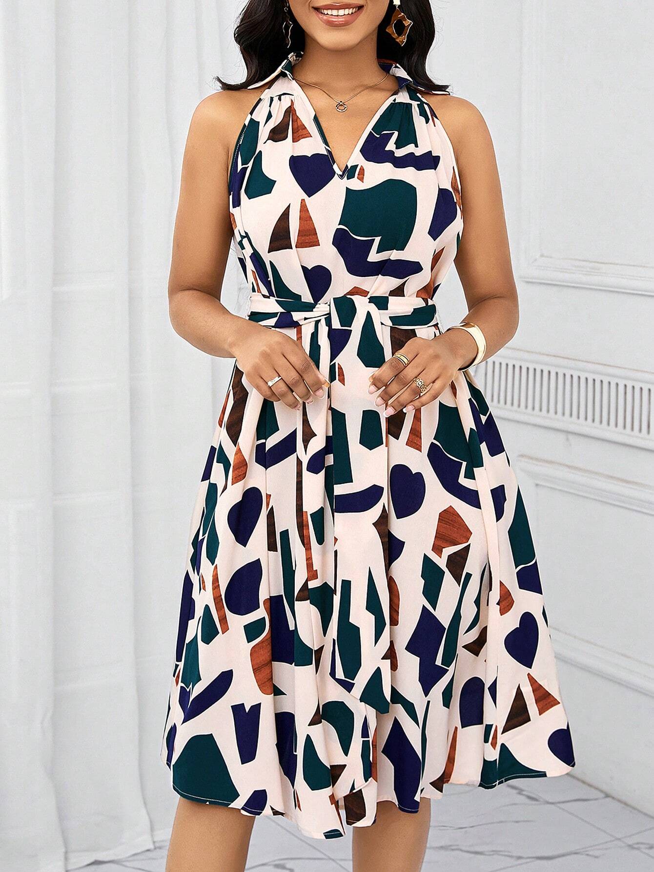 Vestido com Laço na Cintura - Elisa