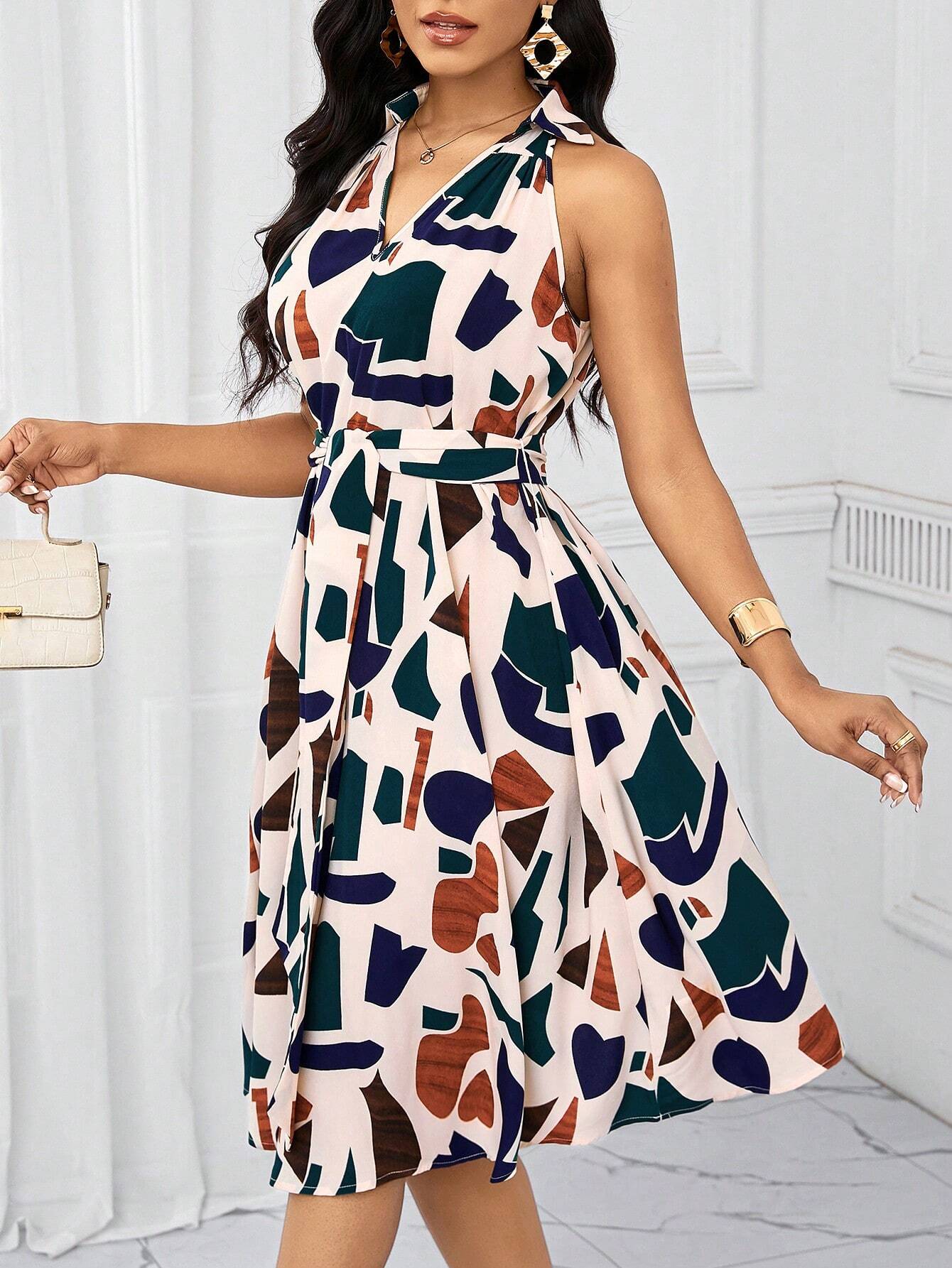 Vestido com Laço na Cintura - Elisa