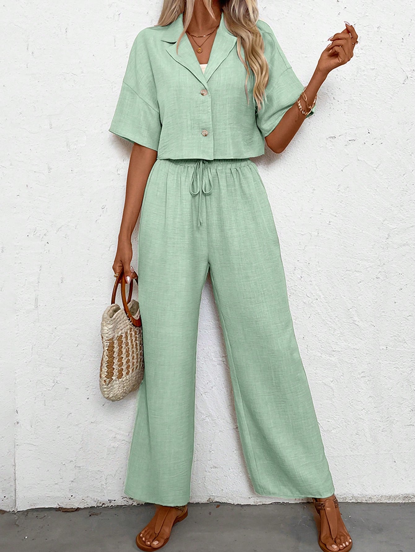 Conjunto de Linho Casual
