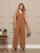 Conjunto Feminino de Alfaiataria com Colete e Calça - Casual/Social