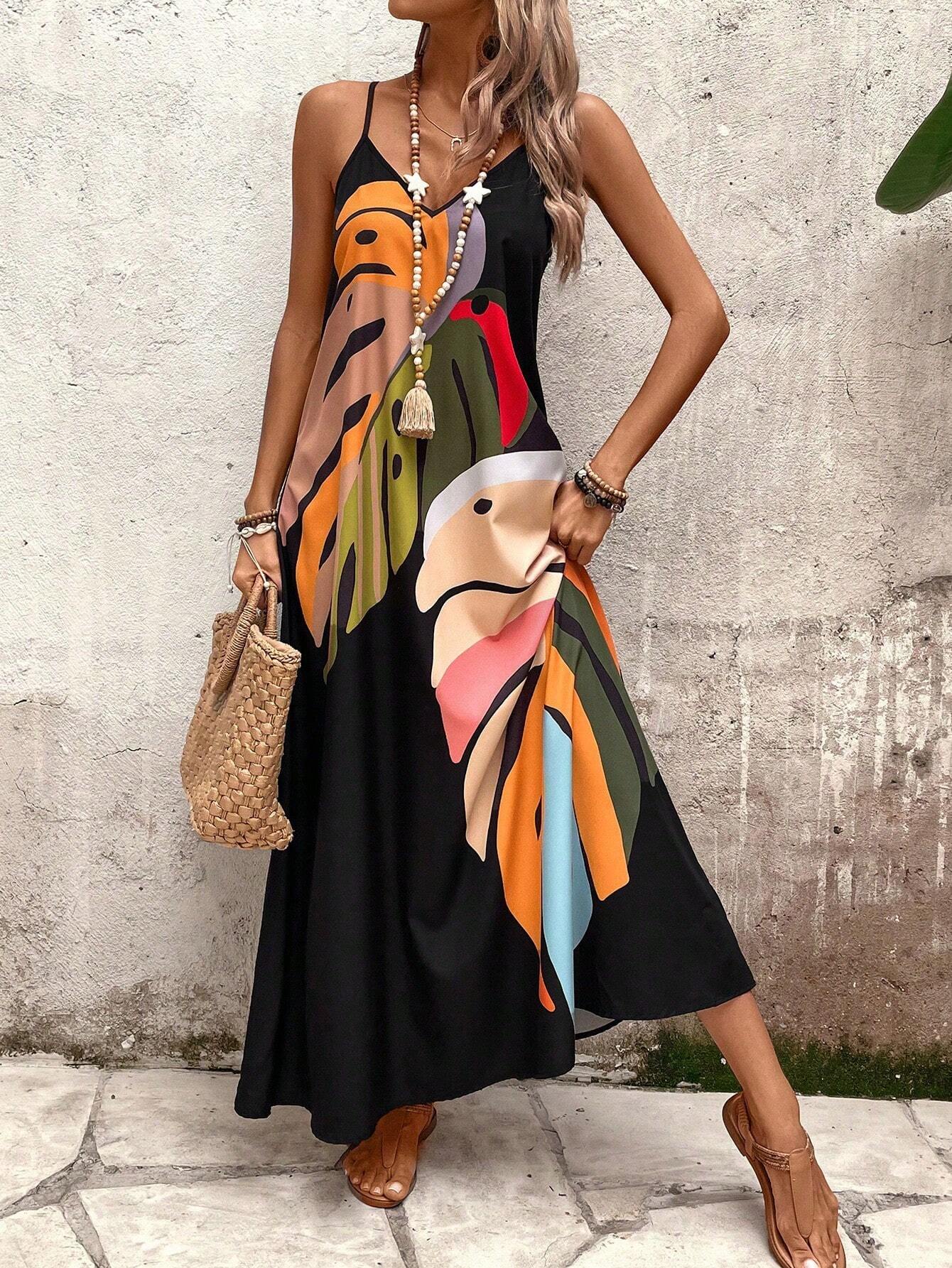 Vestido Longo com Alças Finas - Laura