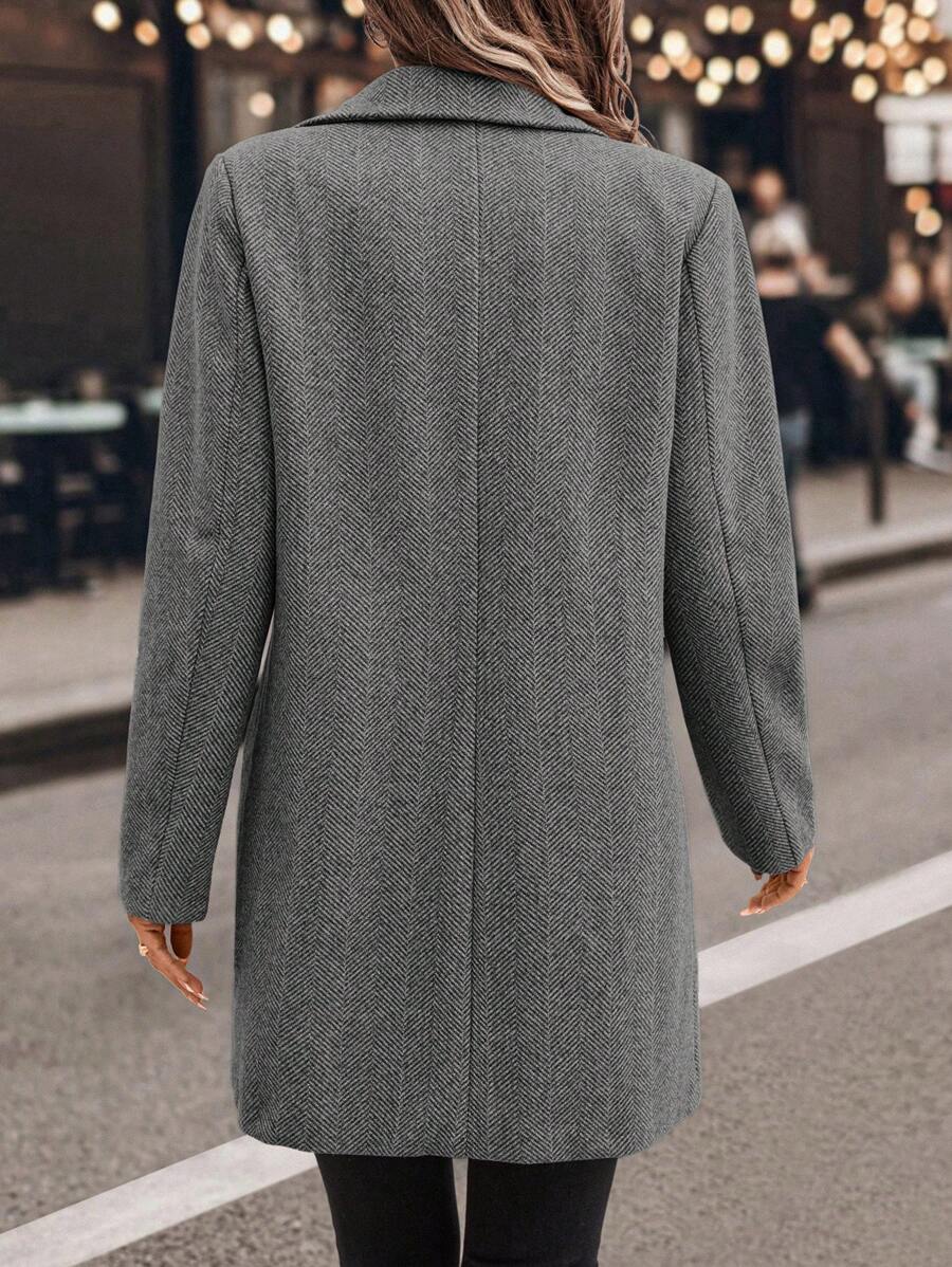 Casaco Feminino de Tweed com Lapela Elegante – Sônia