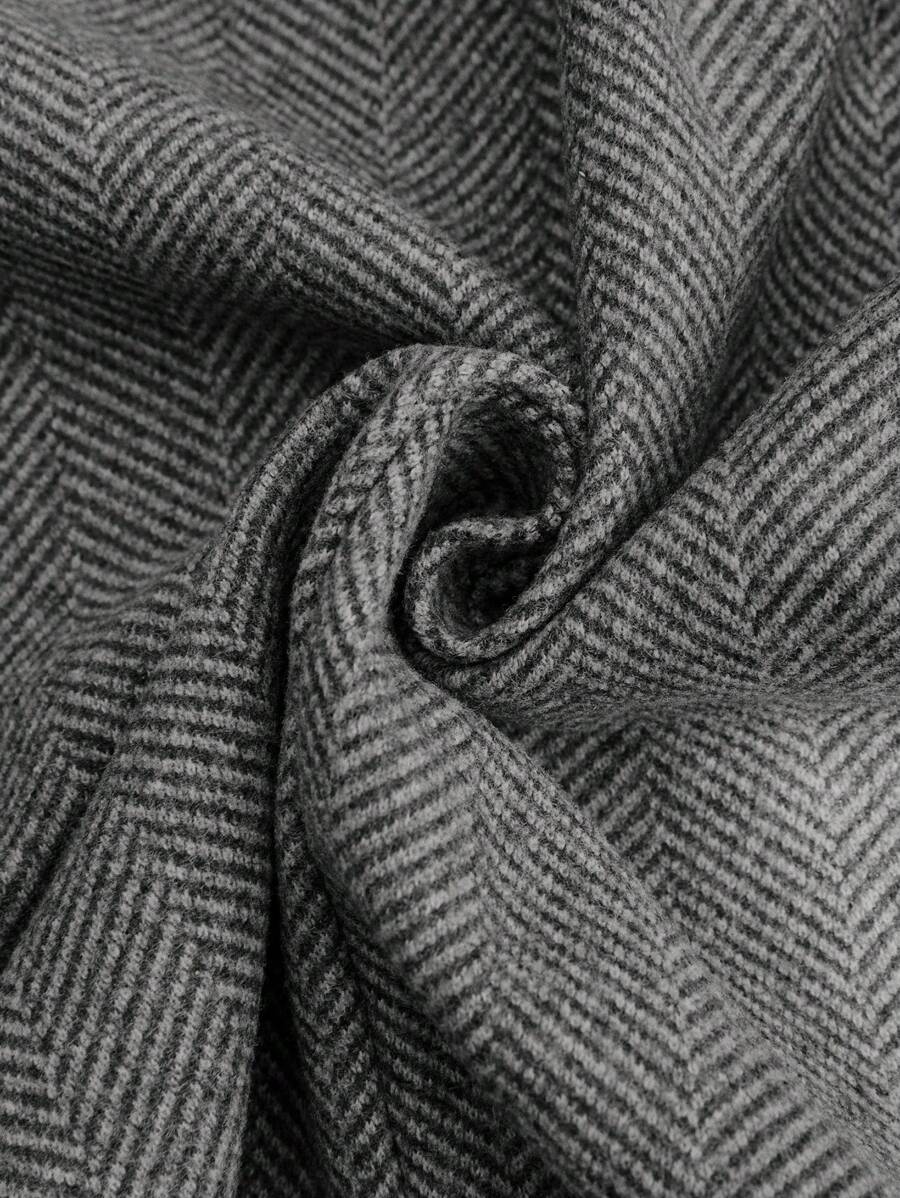 Casaco Feminino de Tweed com Lapela Elegante – Sônia