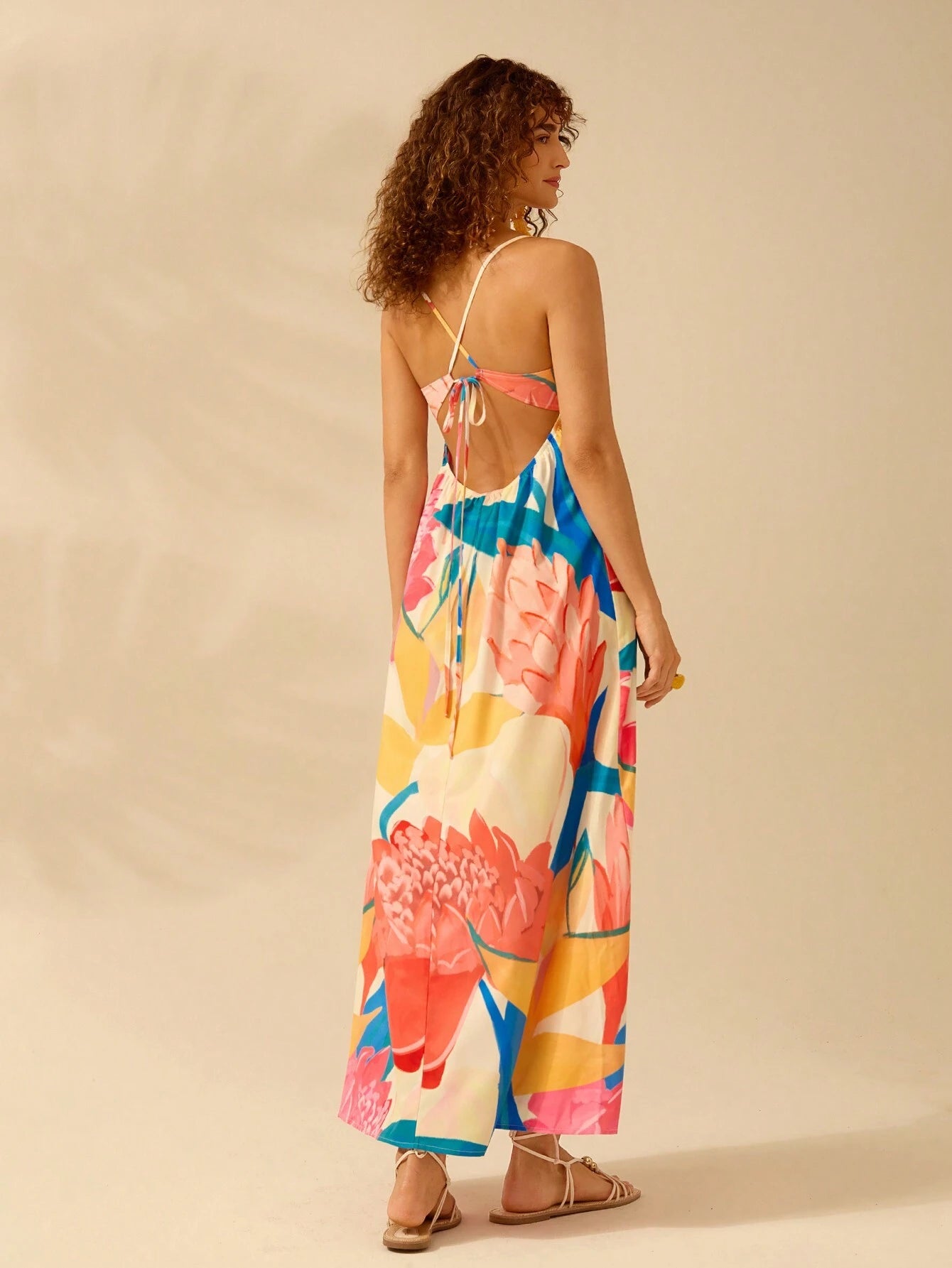 Vestido Longo Boho com Costas Vazadas - Camila