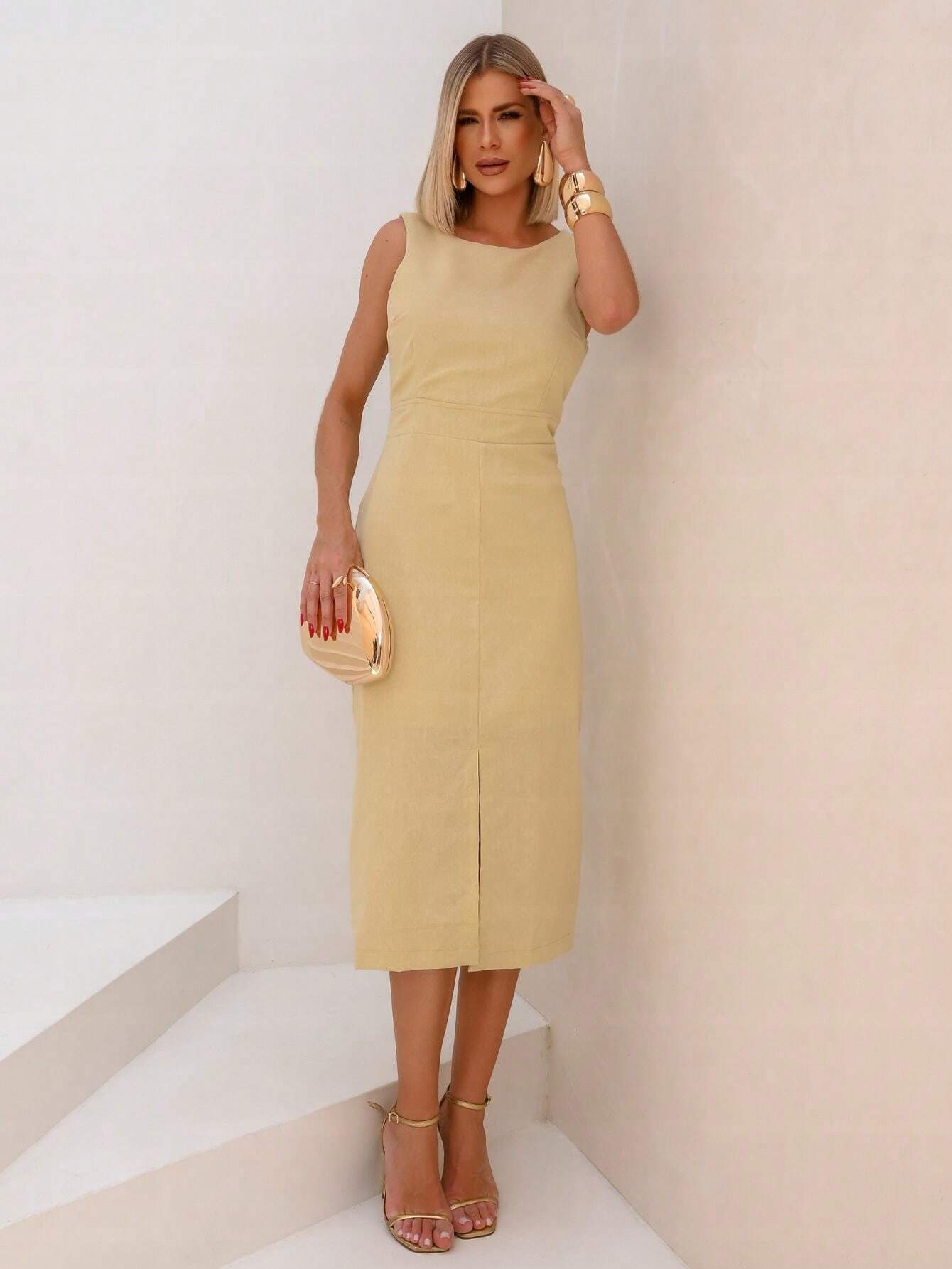 Vestido Midi de Linho