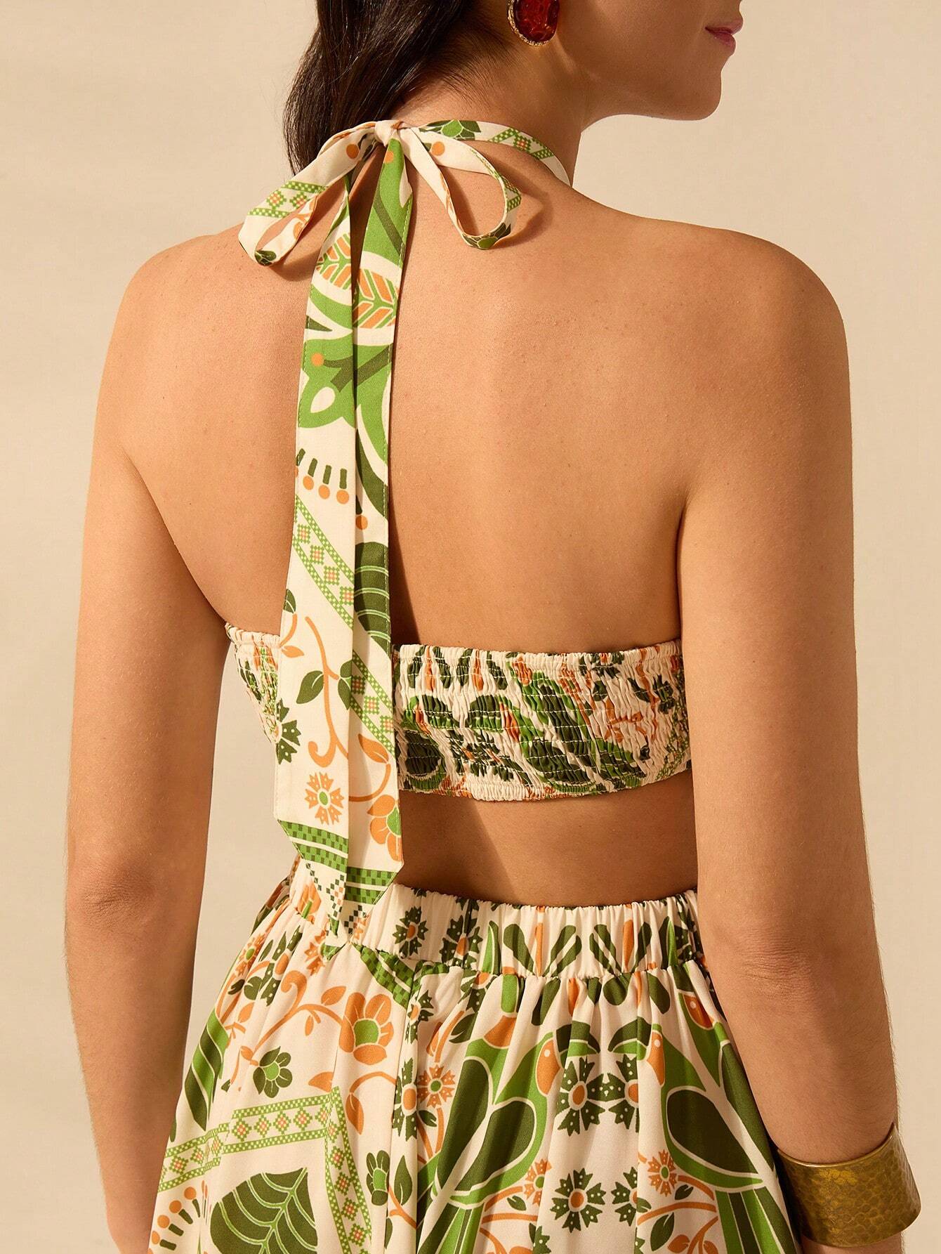 Vestido Longo com Decote Halter - Juliana