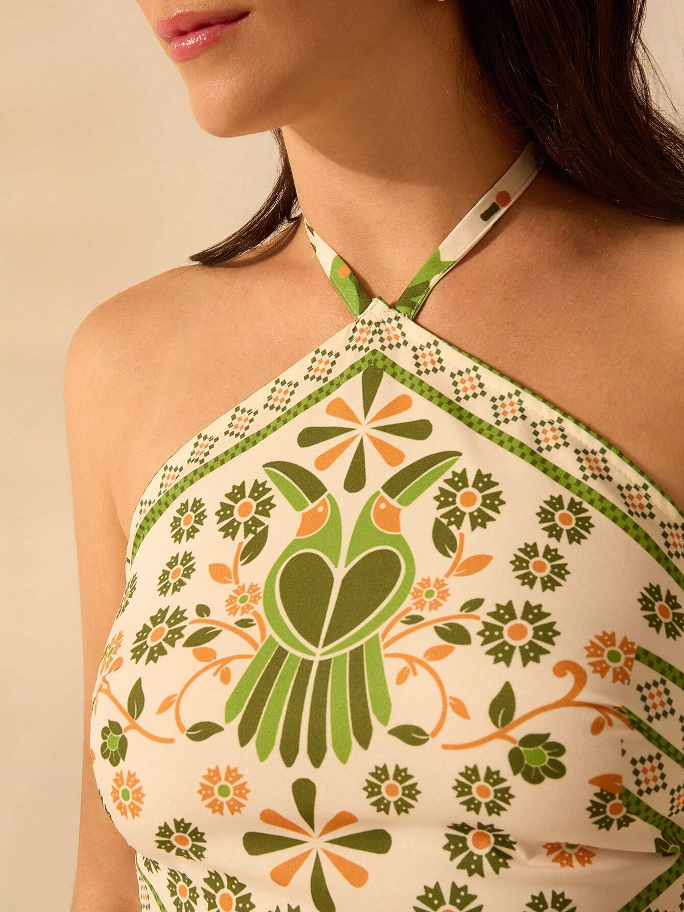 Vestido Longo com Decote Halter - Juliana