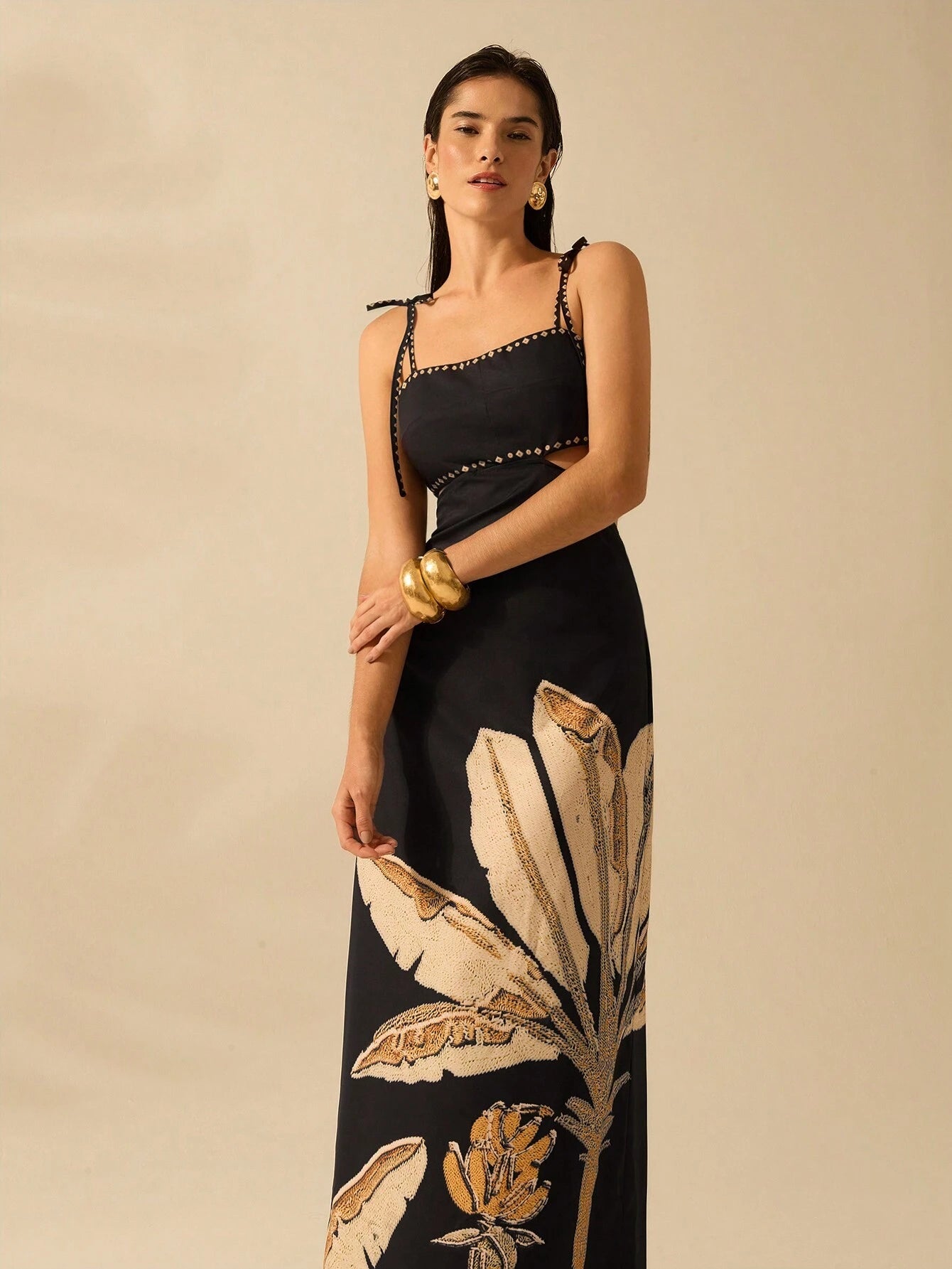 Vestido Longo com Costas Abertas - Fernanda