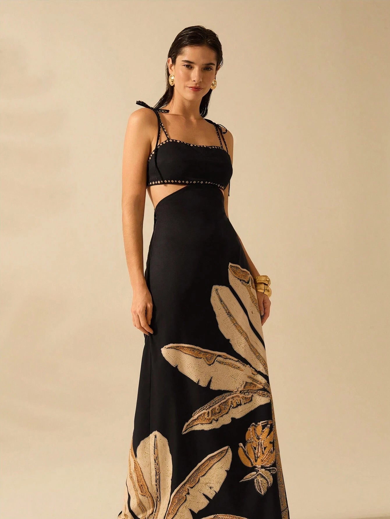 Vestido Longo com Costas Abertas - Fernanda