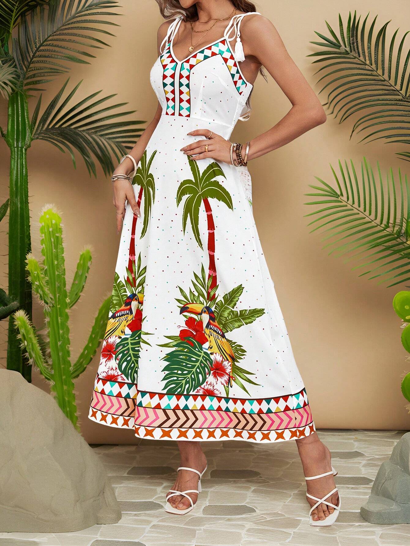 Vestido Longo com Nó no Ombro - Gabriela