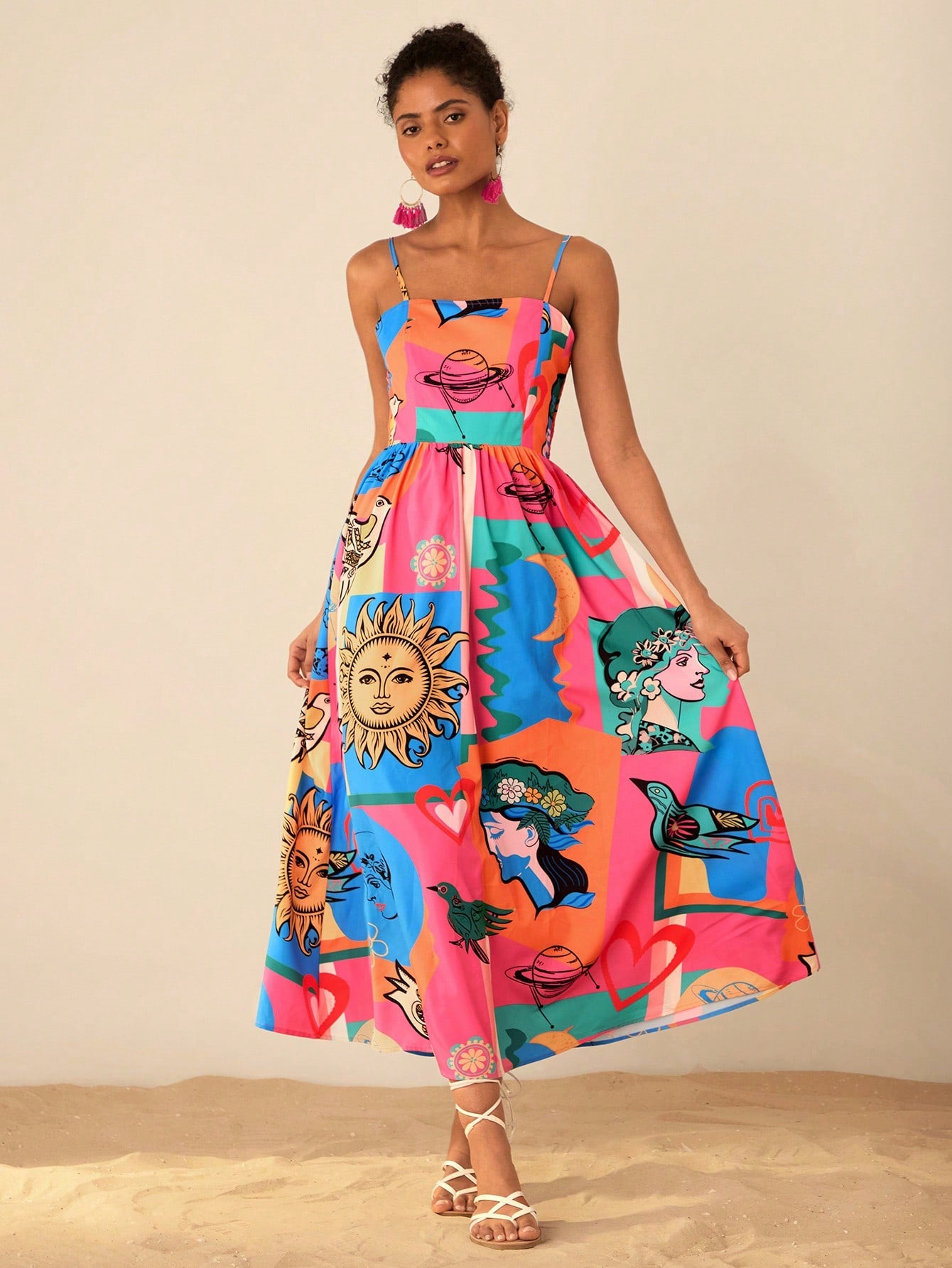 Vestido Longo com Costas Franzidas - Sofia