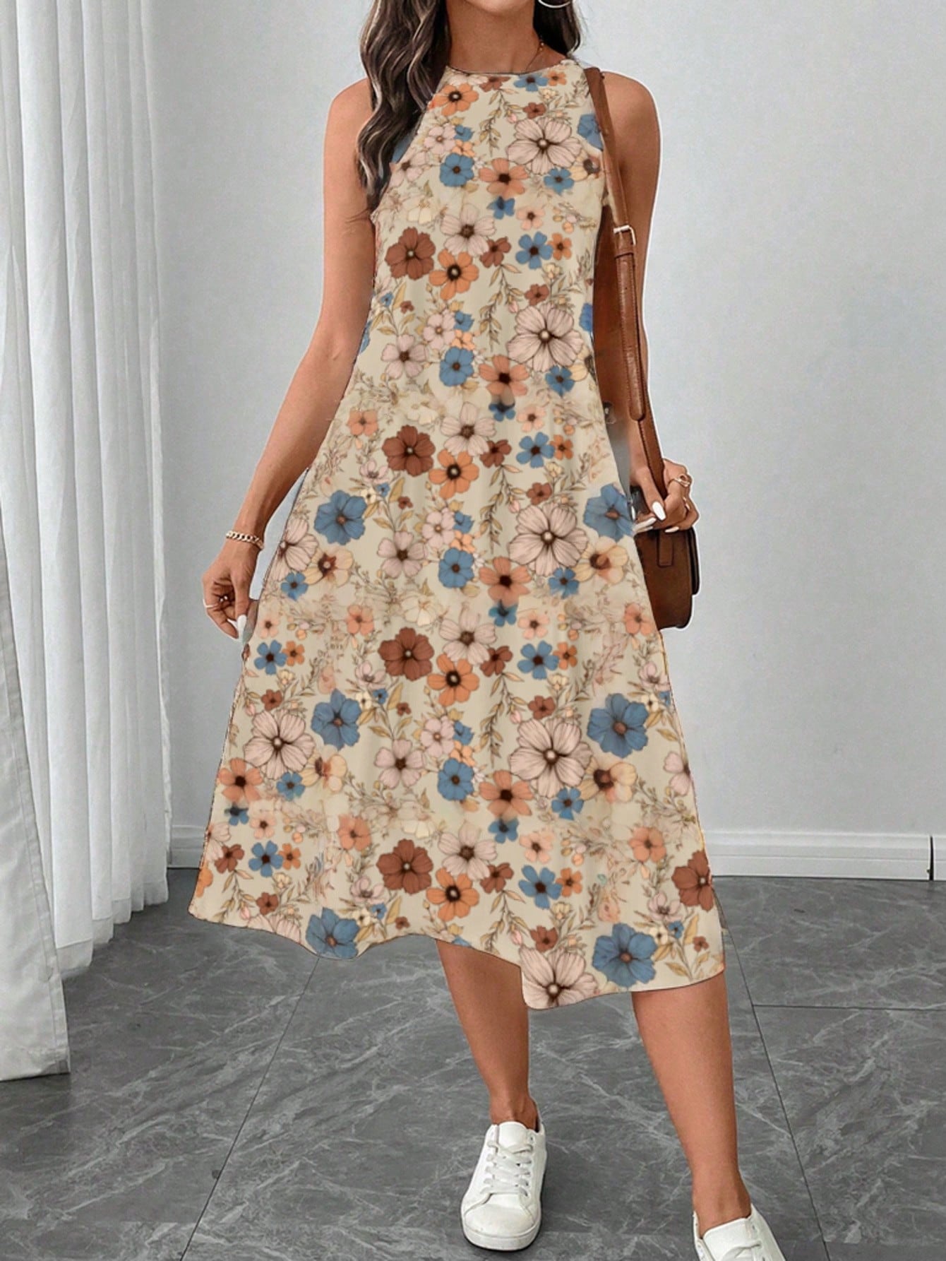 Vestido Midi Floral - Luana