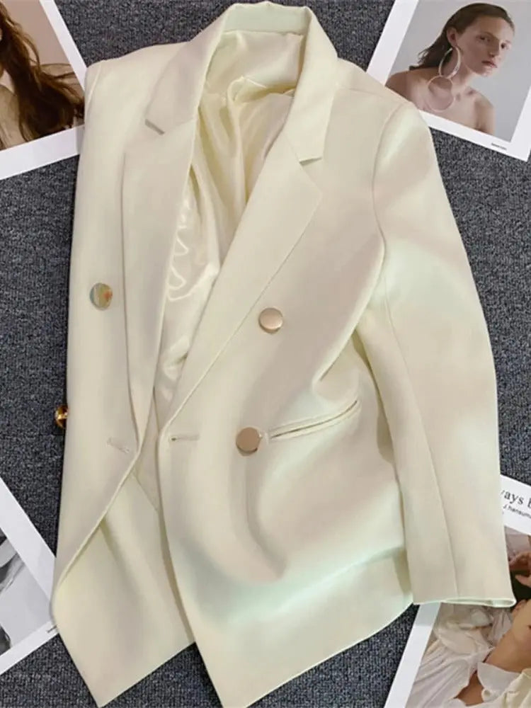 Blazer Feminino Alfaiataria Manda Longa - Roberta - - HumArraso