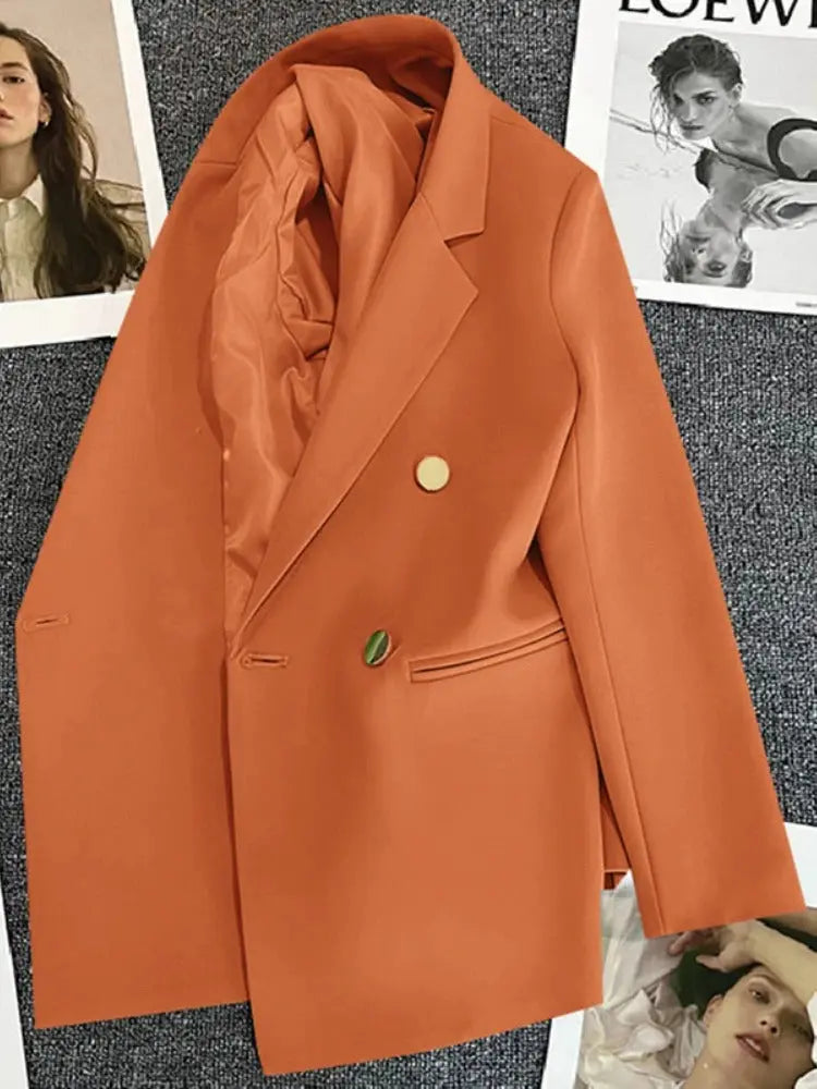 Blazer Feminino Alfaiataria Manda Longa - Roberta - - HumArraso