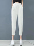 Calça Feminina Conforto Seda Jeans e Elastano - Branco-3XG - HumArraso