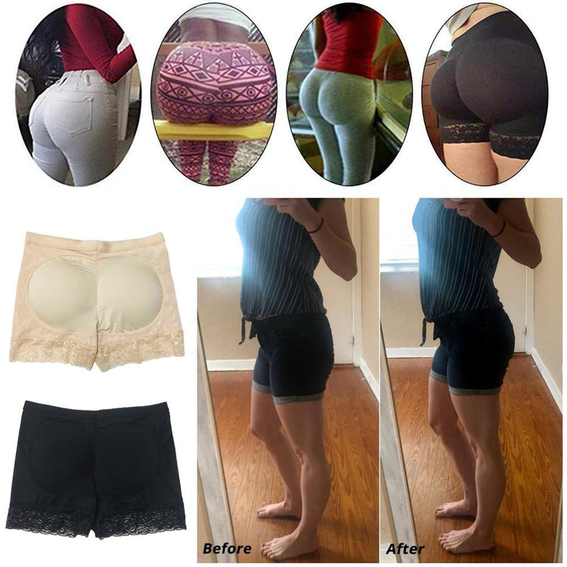 CXZD  Women Big Ass Butt Lifter Booty Hip Enhancer Body Shaper Padded Panty Waist Trainer Short Lace Shapewear Control Panties - HumArraso