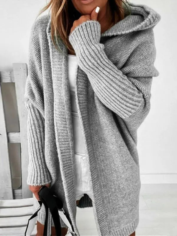 Cardigan Stella Amplo - Cinza-GG - HumArraso
