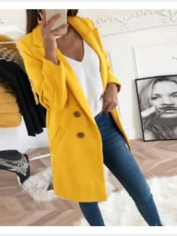 Casaco Alongado Caramelo - Amarelo-G3 - HumArraso