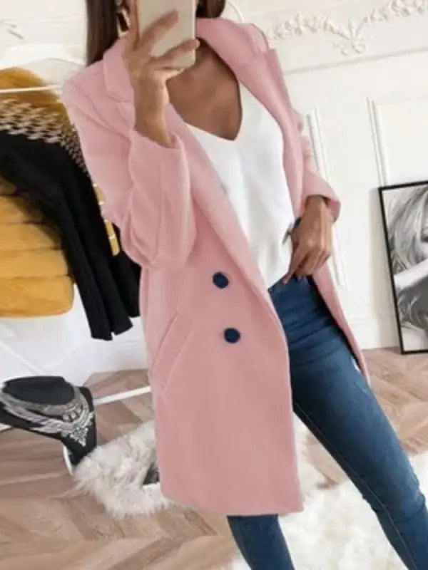 Casaco Alongado Caramelo - Rosa-G3 - HumArraso