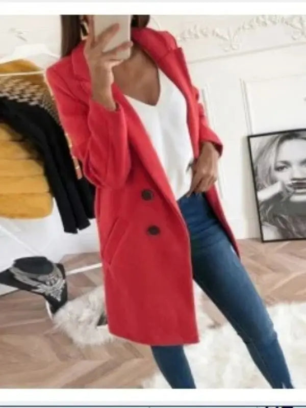 Casaco Alongado Caramelo - Vermelho-G3 - HumArraso