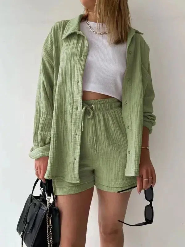 Conjunto Verão 2 peças - Verde-claro-XXG - HumArraso
