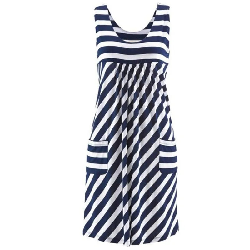 Vestido Midi Listrado Ivone
