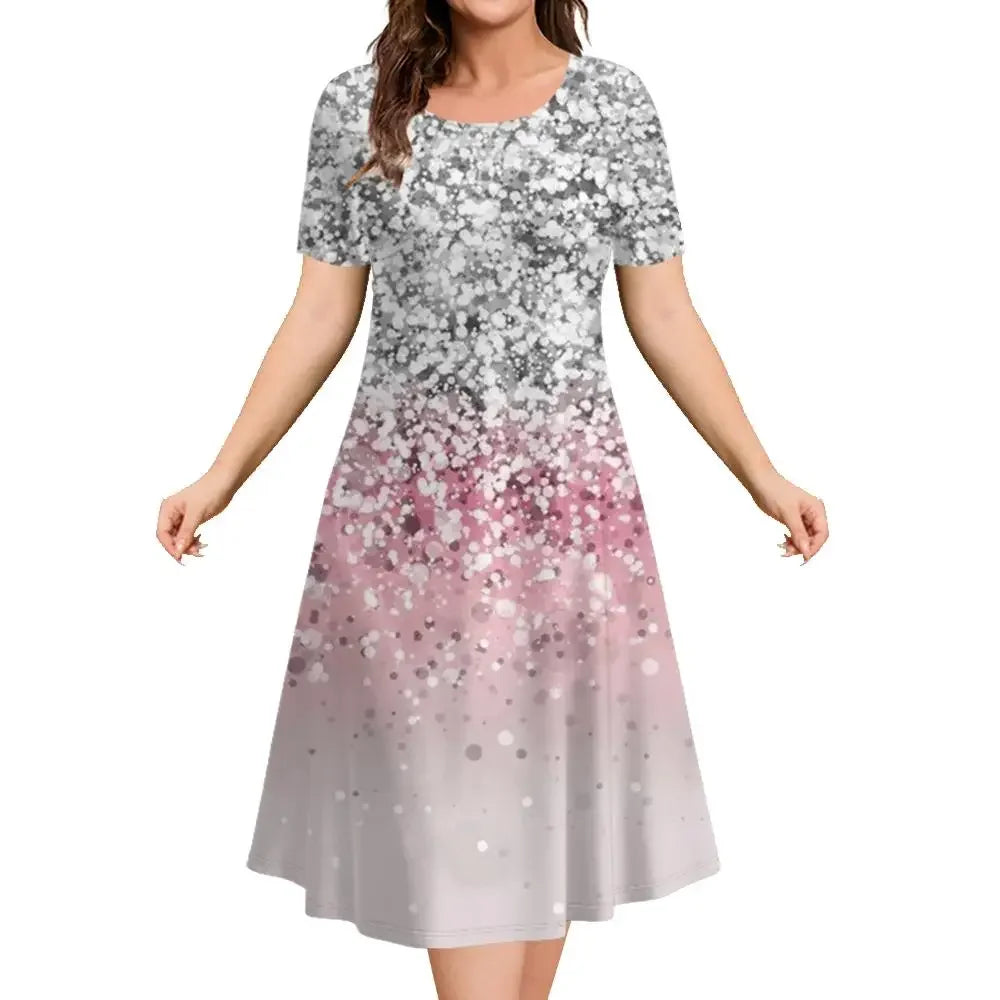 Vestido Midi Estampado Fabienne