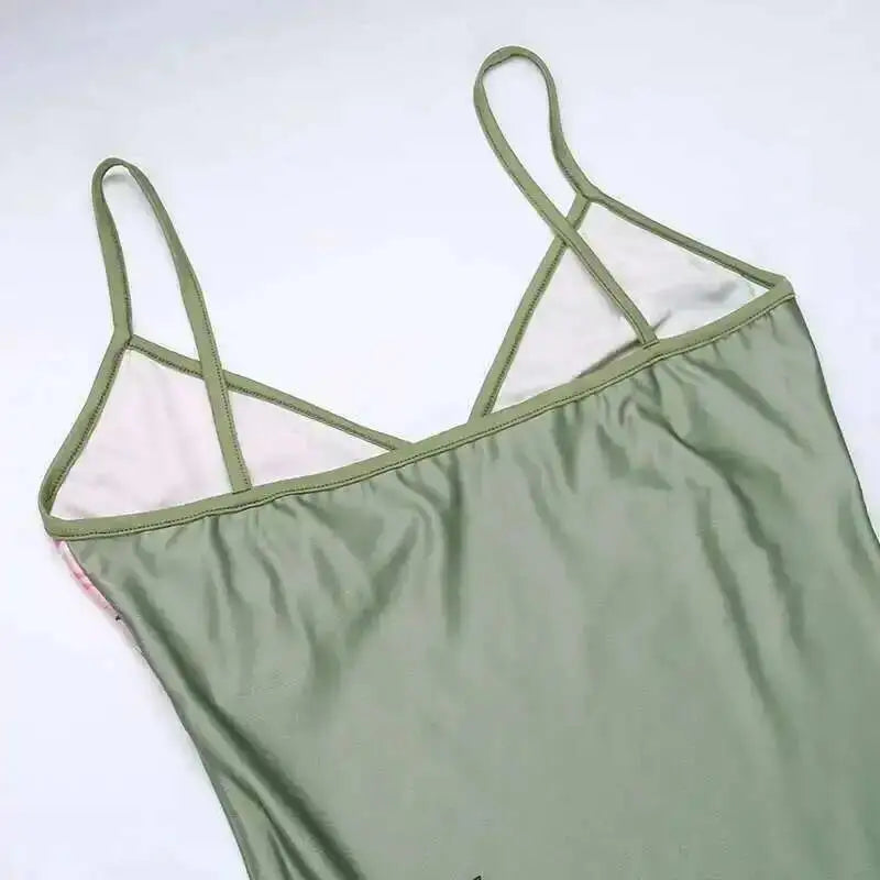 Vestido Longo Estampado com Alça Espaguete Eliane