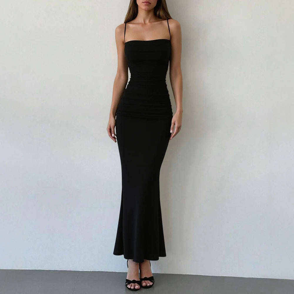 Vestido Longo Casual com Alça Elora