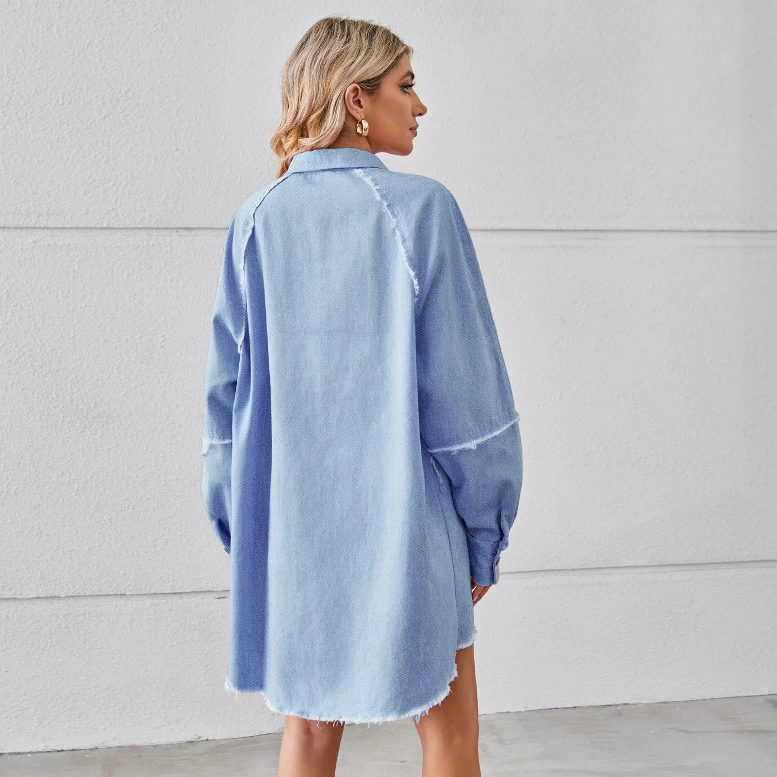 Vestido Curto Jeans Lavado