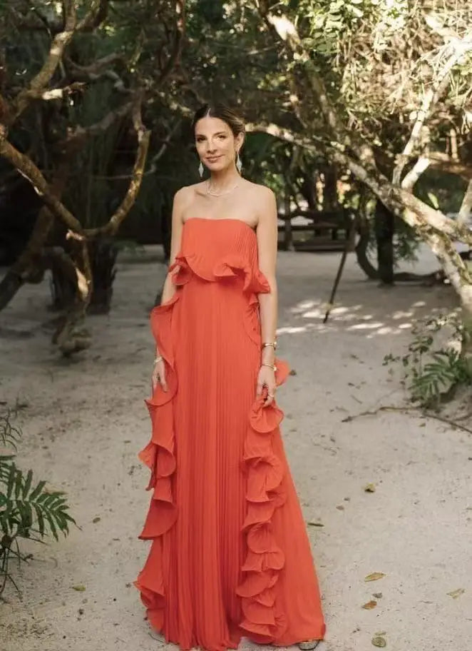 Vestido Longo Sem Mangas Solange