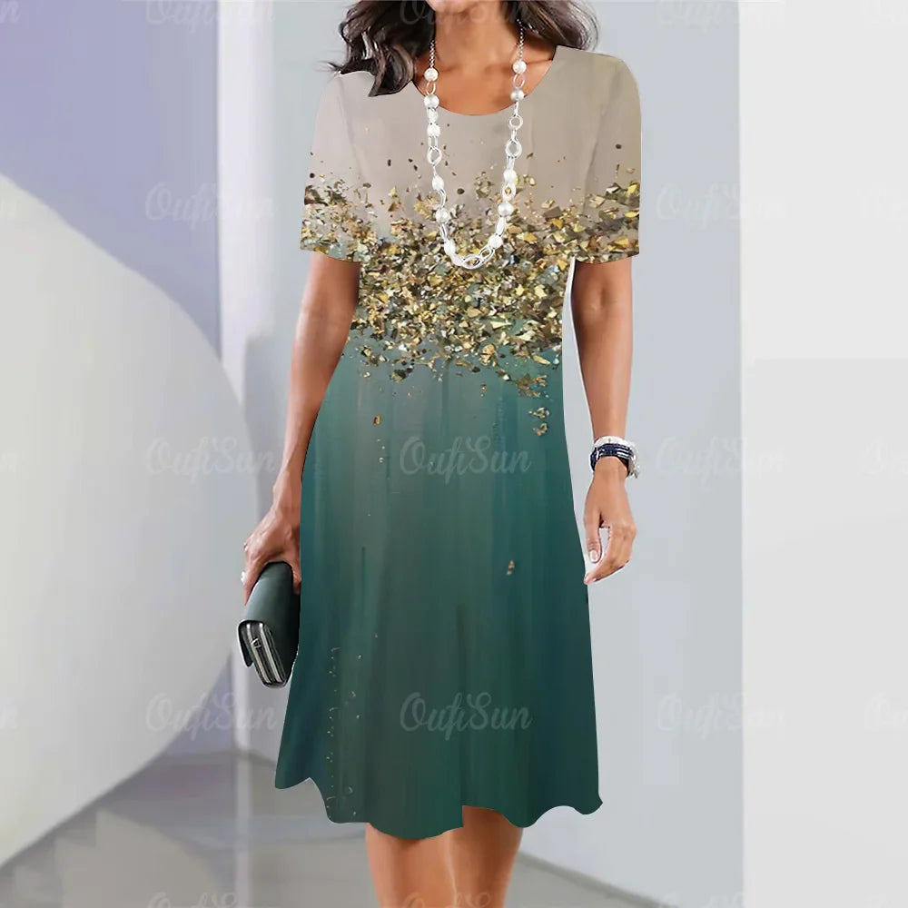 Vestido Midi Estampado Belinda