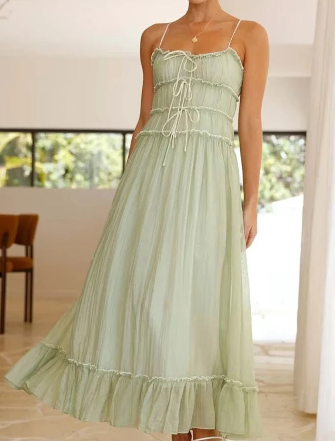 Vestido Longo Sem Mangas Dominique