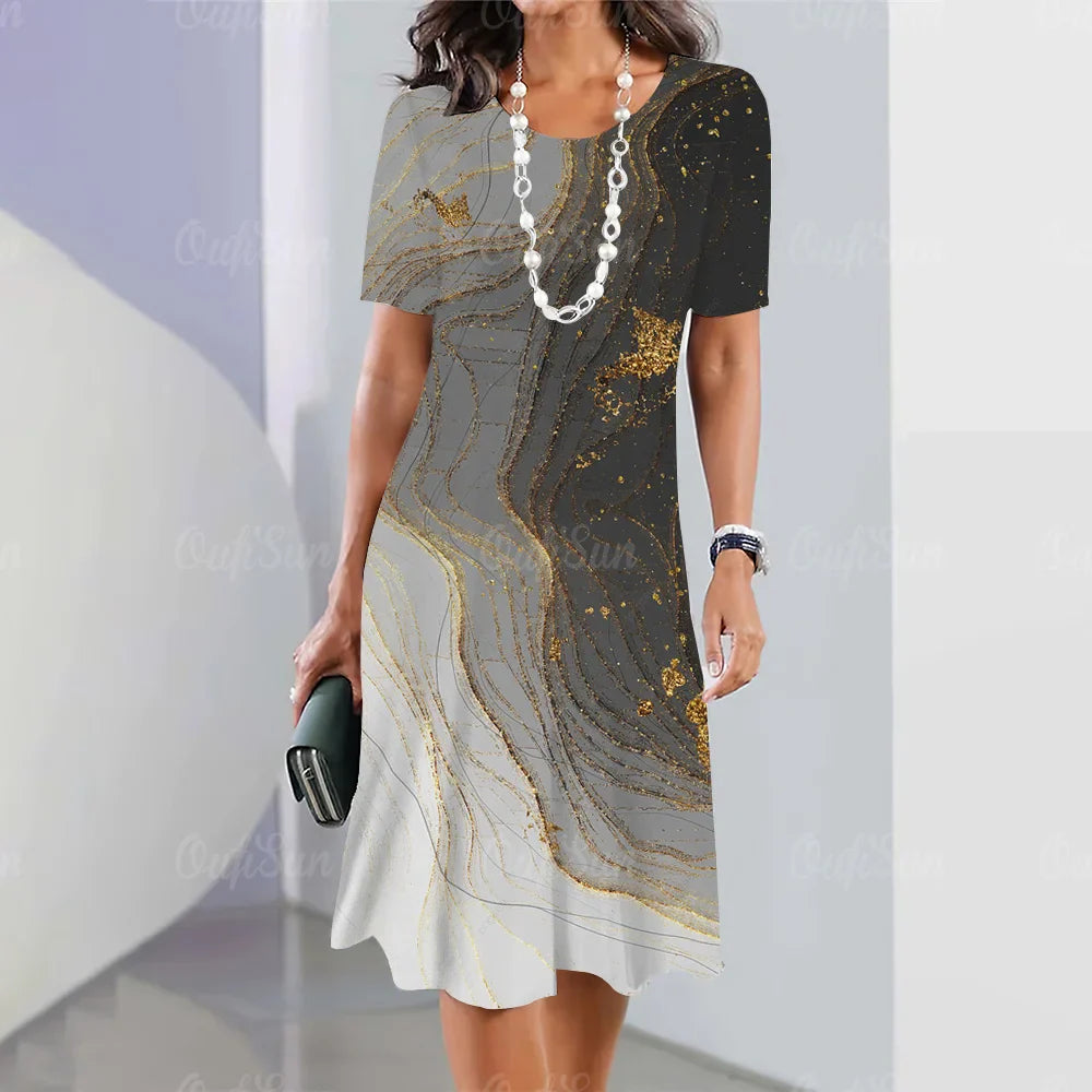 Vestido Midi Estampado Belinda