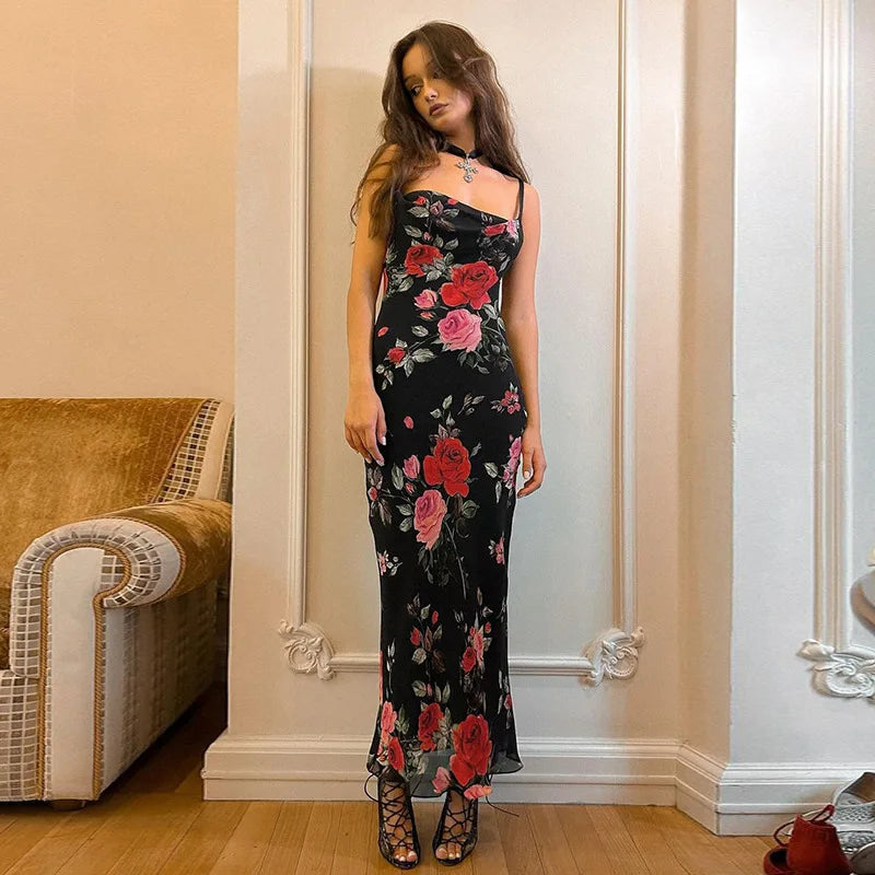 Vestido Longo Estampado Melina