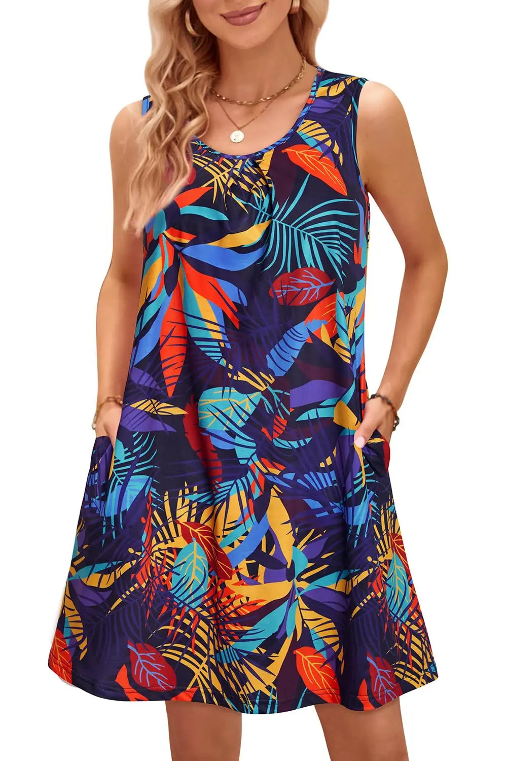 Vestido Midi Estampado Cyllene