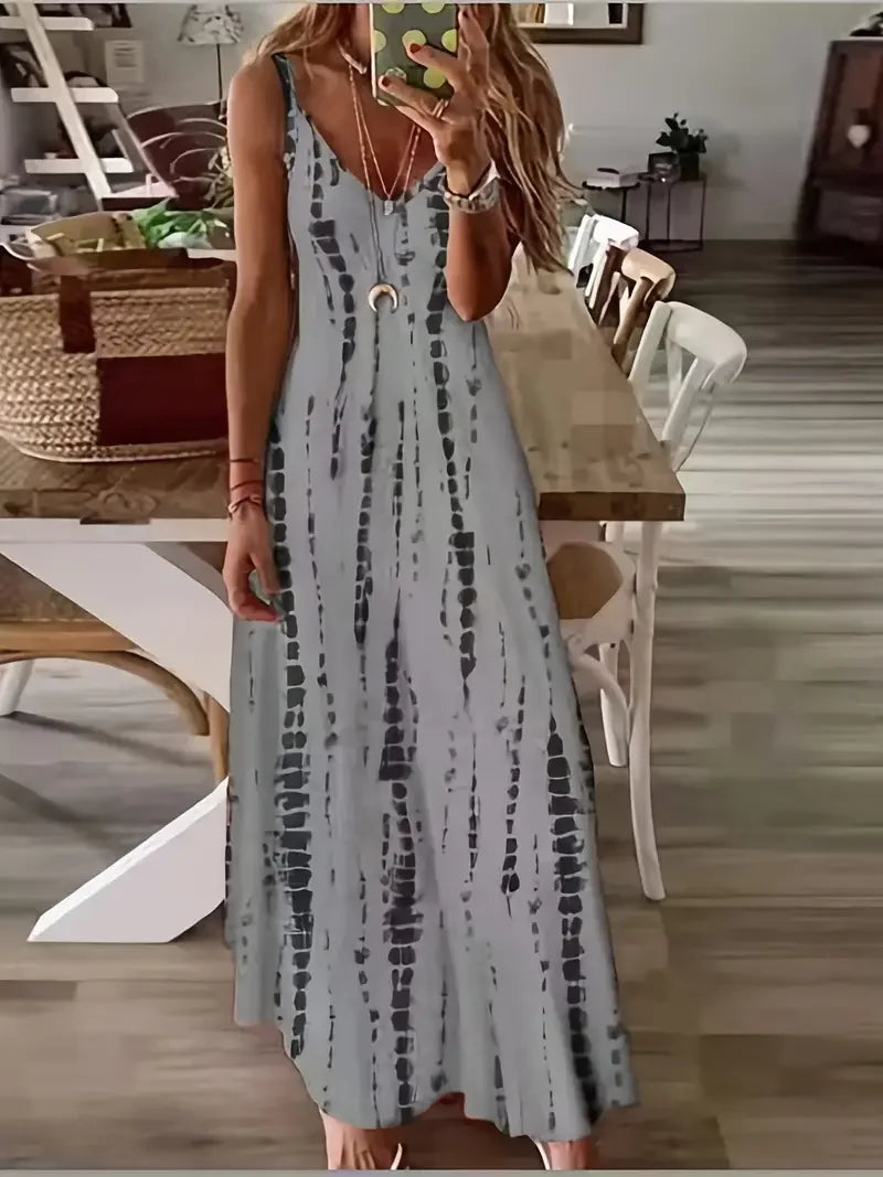 Vestido Longo Estampado Calíe