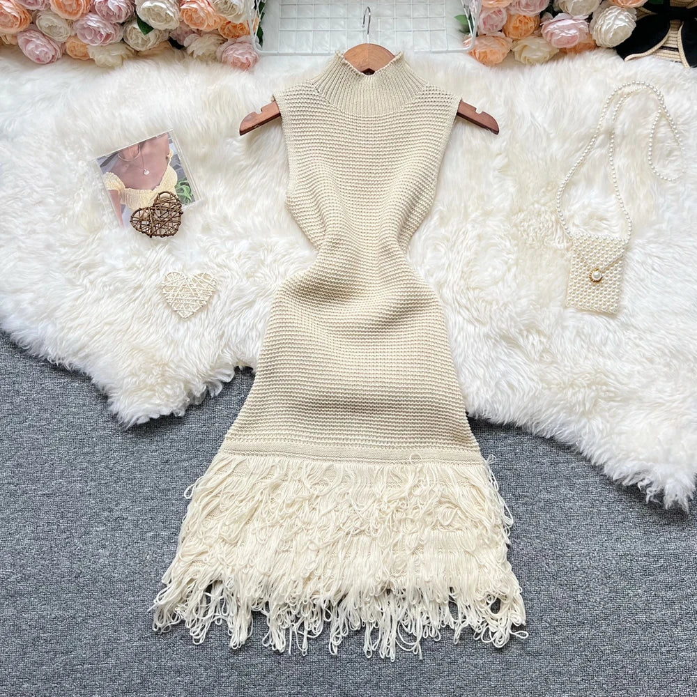 Vestido de Malha Sem Mangas Yumalai
