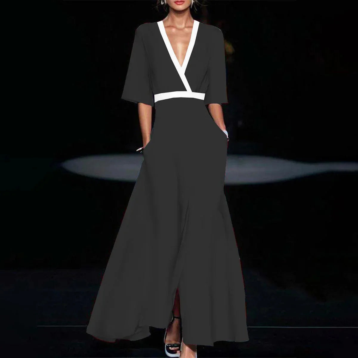 Vestido Longo Estampado Késia