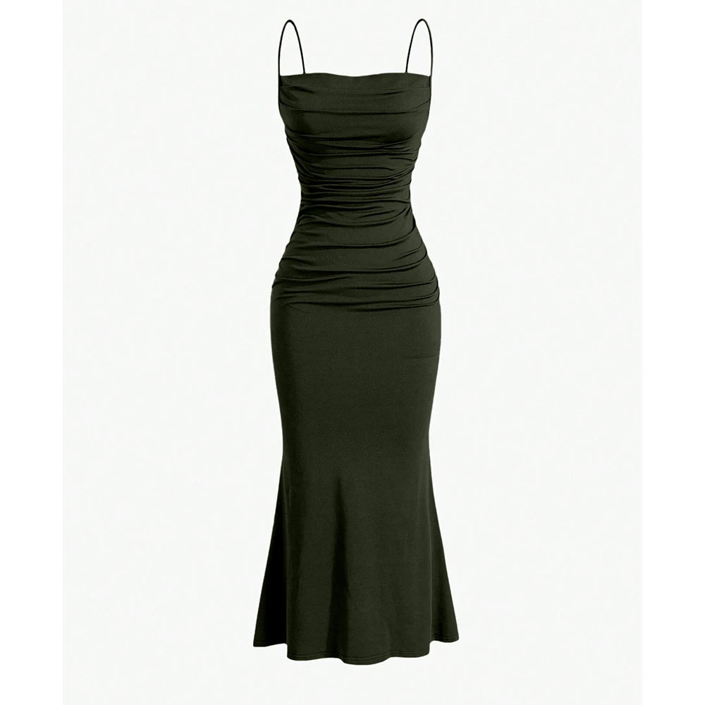 Vestido Longo Casual com Alça Elora