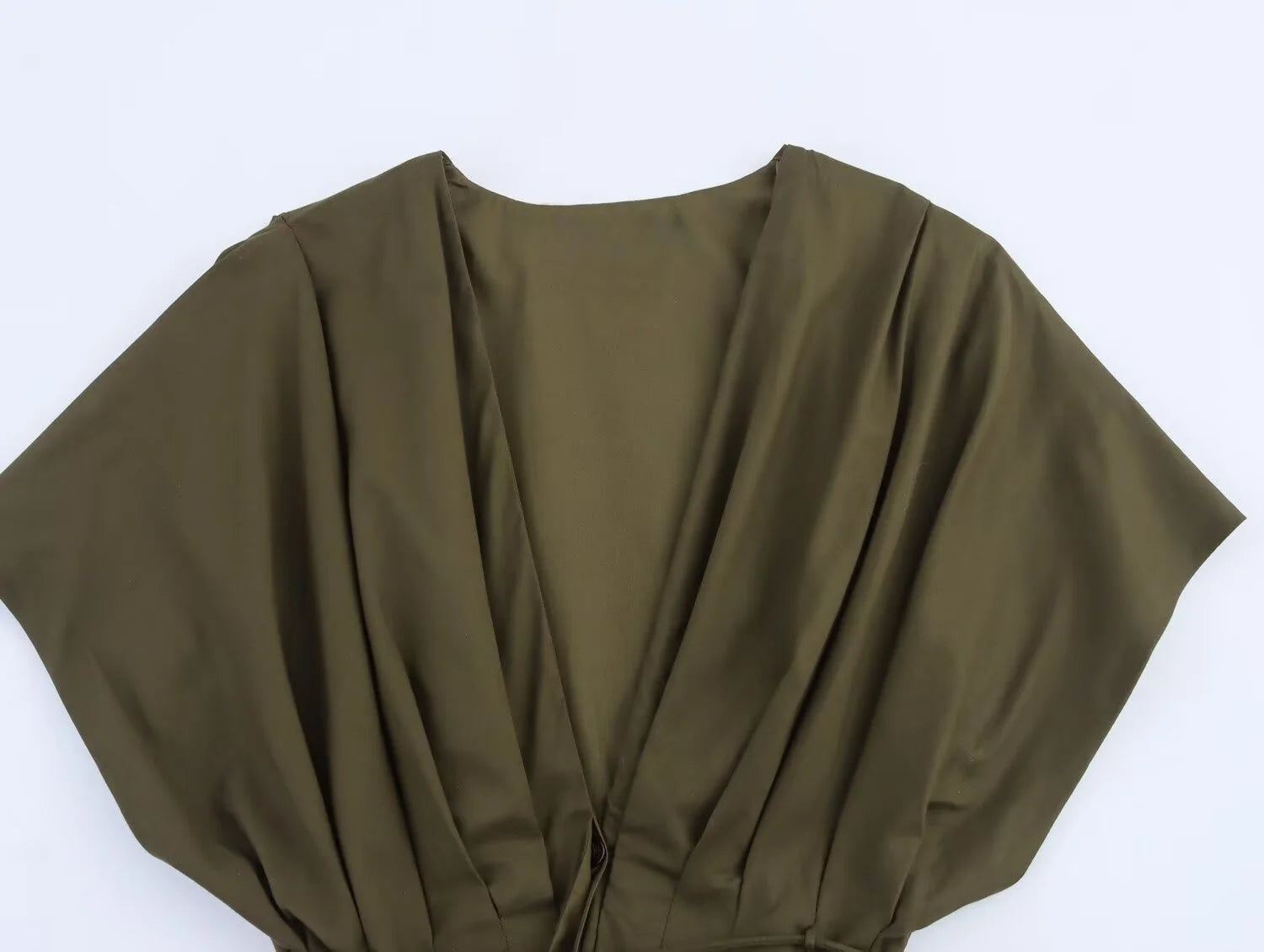 Vestido Midi com Manga Curta Floriana