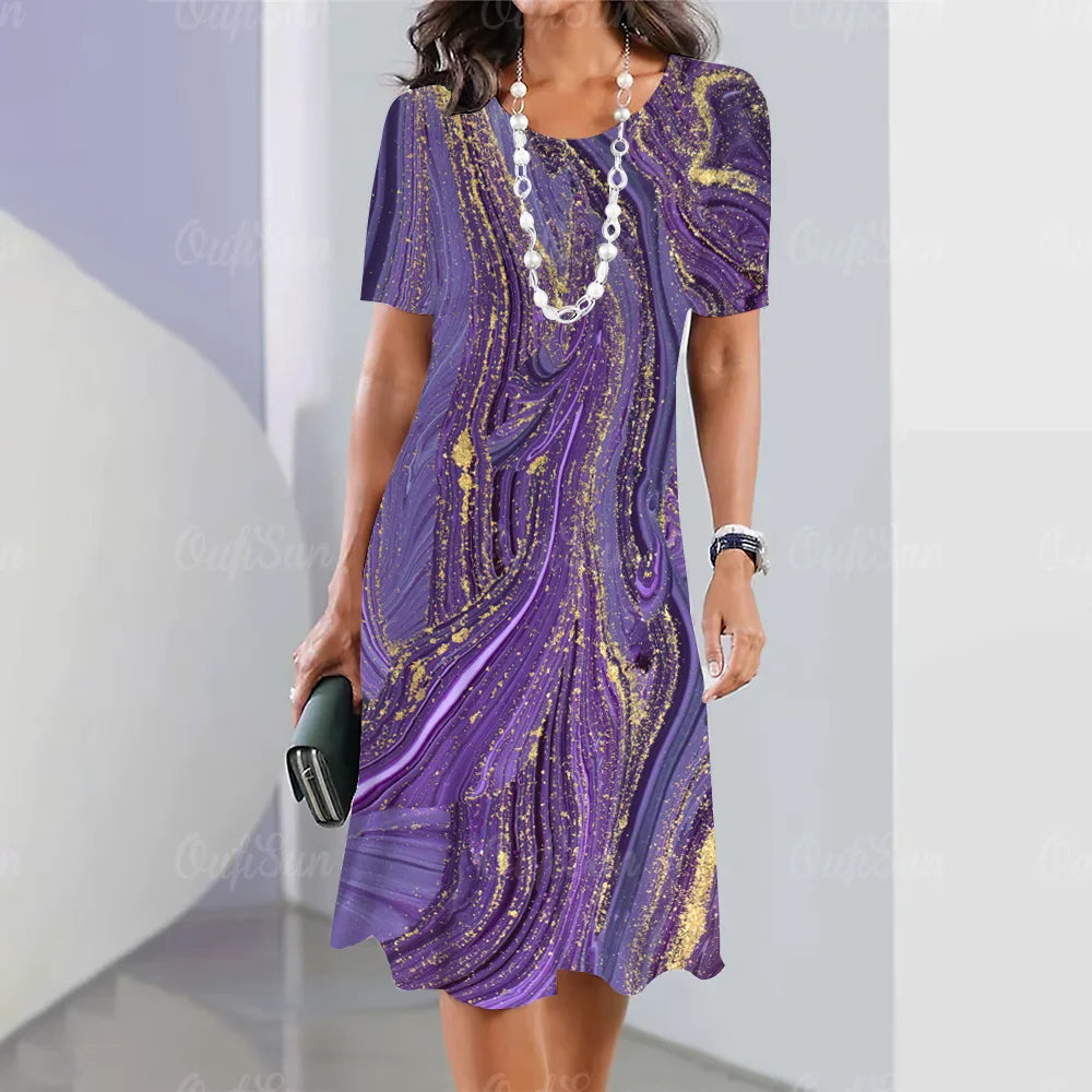 Vestido Midi Estampado Belinda