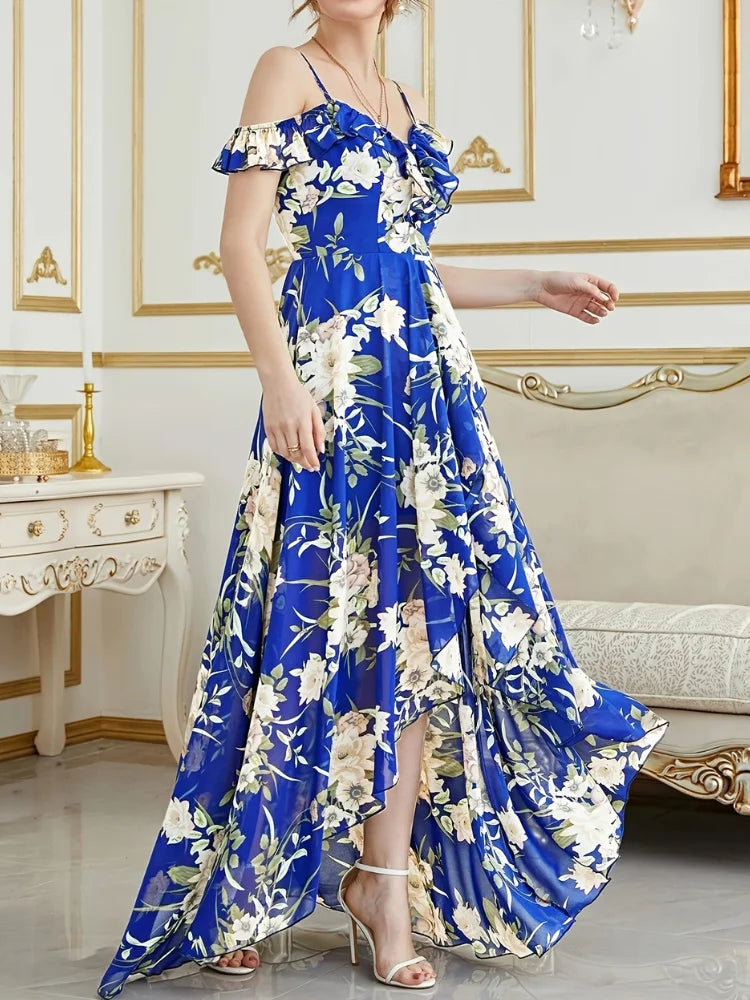 Vestido Longo Estampado Íris