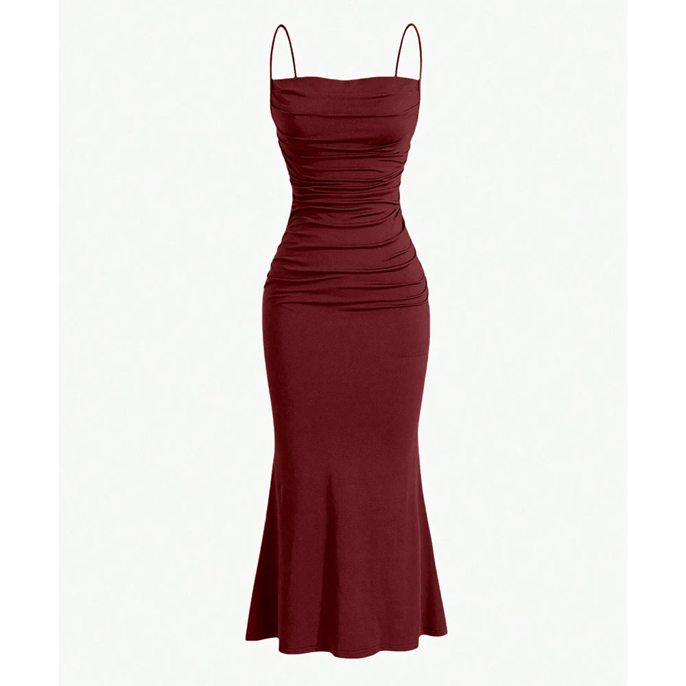 Vestido Longo Casual com Alça Elora